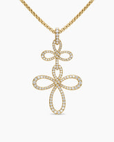 Wisteria® Pendant Necklace in 18K Yellow Gold with Diamonds, 38.2mm
